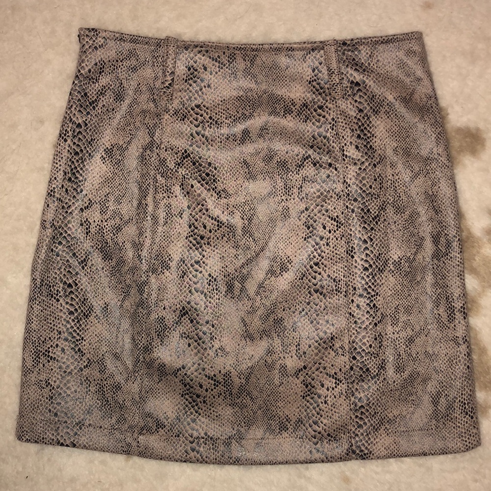 Trendy Snake Print Skirt